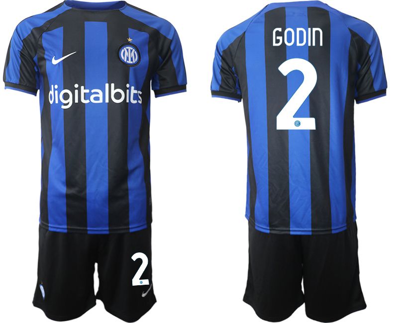 Cheap Men 2022-2023 Club Inter Milan home blue 2 Soccer Jersey